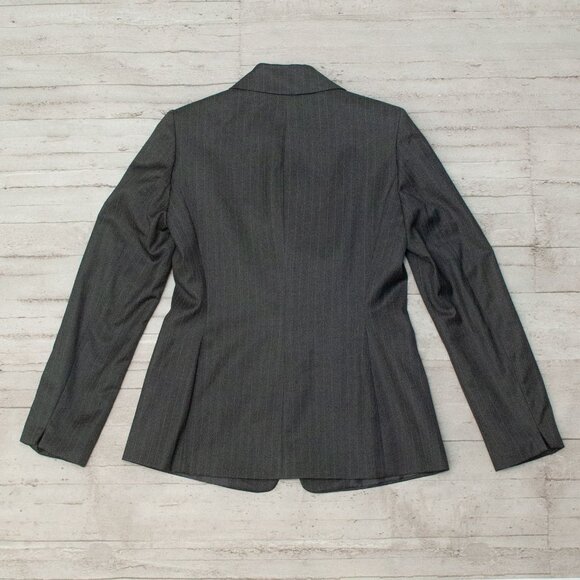Calvin Klein Pinstripe Suit in Grey and Black size 4 - Picture 4 of 14